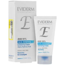 اویدرم کرم لایه بردار پوست 10% آلفا هیدروکسی اسید 30 میل EVIDERM AHA 10% CREAM