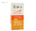 ای آی ان EIN کرم ضد آفتاب رنگی بژ طلایی فاقد چربی انواع پوست 40 میل EIN SPF50