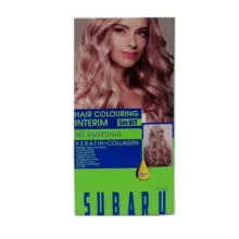 سوبارو کیت شامپو رنگساژ 150 میل رنگ 9.21 LIGHT SMOKY BLONDE برند SUBARU hair colouring interim 5 in 1