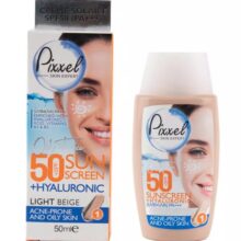 پیکسل فلوئید ضد آفتاب رنگی بژ روشن پوست چرب و مستعد آکنه 50 میل PIXXEL Sunscreen Cream For Acne Prone And Oily Skin