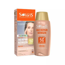 آردن سولاریس فلوئید ضد آفتاب ضد چروک رنگی بژ روشن انواع پوست 75 میل AGE REPAIR NEWGEN spf50