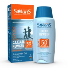 آردن سولاریس ژل ضد آفتاب هیدروالکلی پوست چرب ضد تعریق 100 میل CLEAR NEWGEN