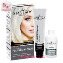 استارلیدی کرم پلاتینه مو بدون آمونیاک 240 میل STAR LADY Platinum Blonde