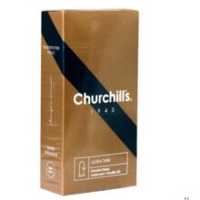 چرچیلز کاندوم 12 عددی کلاسیک نازک تاخیری ULTRA THIN برند Churchills