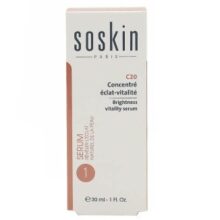 ساسکین سرم ویتامین سی 20  % درصد vit c روشن کننده پوست 30 میل soskin Brightness Vitality Serum