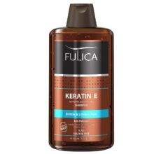 فولیکا شامپو تقویت کننده و ترمیم کننده 400 میل مدل keratin e کراتین Fulica Reparing And Nourishing Shampoo