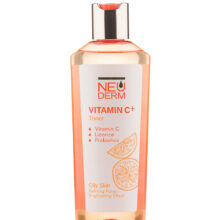 نئودرم تونر پاک کننده ویتامین سی پلاس پوست چرب 200 میل Neoderm Vitamin C Toner For Oily Skin