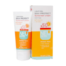 نئودرم کرم ضد آفتاب بی رنگ فاقد چربی پوست چرب و مختلط 50 میل MAX PROTECT