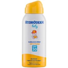 هیدرودرم بیبی اسپری ضد آفتاب SPF30 فیزیکال 100 میل Hydroderm Sunblock Spray