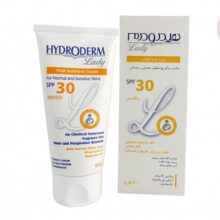 هیدرودرم لیدی کرم ضد آفتاب رنگی پوست حساس و معمولی 50 گرم SPF 30 Hydroderm Lady