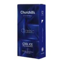 چرچیلز کاندوم 12 عددی کلاسیک تاخیری ژل خنک COOL ICE