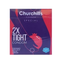 چرچیلز کاندوم 3 عددی خاردار انار تاخیری 2X TIGHT برند Churchills