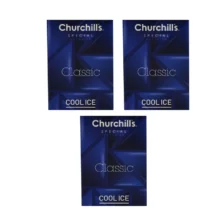 چرچیلز کاندوم 3 عددی کلاسیک تاخیری ژل خنک COOL ICE برند Churchills