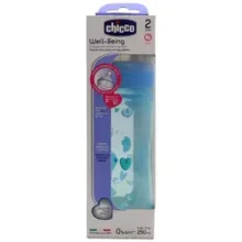 چیکو شیشه ول بیینگ سیلیکان پسرانه رنگی 250 میل chicco well being