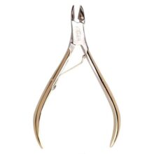 گلدن فیشر انبر گوشه گیر ناخن سر طلایی Golden Fisher Tweezers jaw