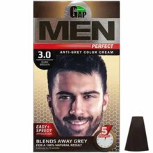 گپ کیت رنگ مو مردانه قهوه ای تیره شماره 3 GAP Men Perfect رنگ DARK BROWN